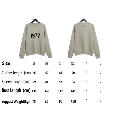 Ess3nt1als F0G 1977 flocking plus fleece sweater