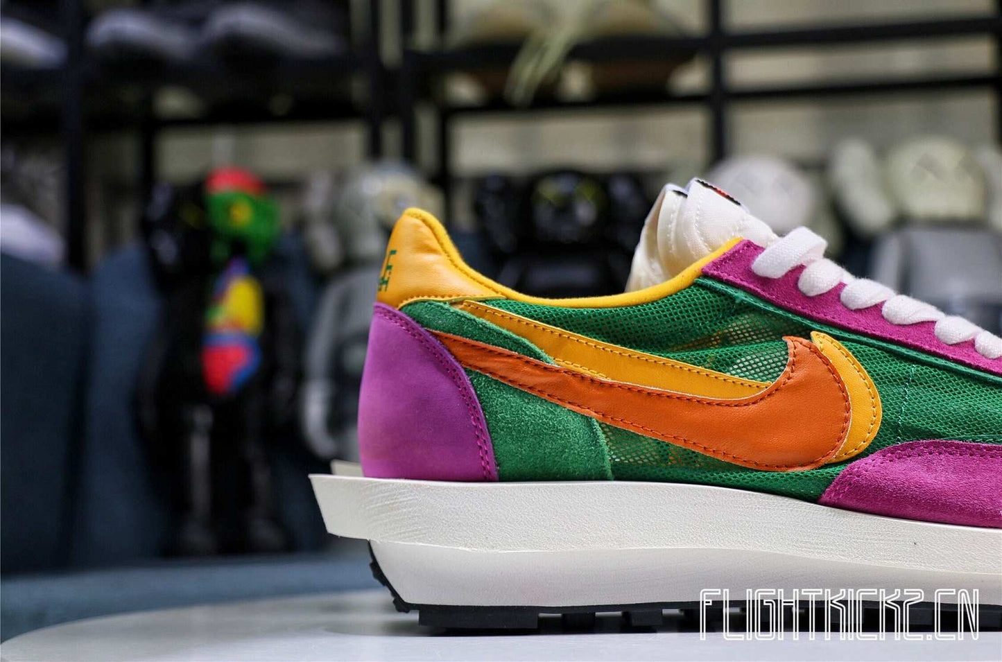 Nike LD Waffle Sacai Green Pink