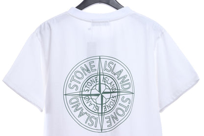 Stone Island Back Large Compass Logo Print Short Sleeves