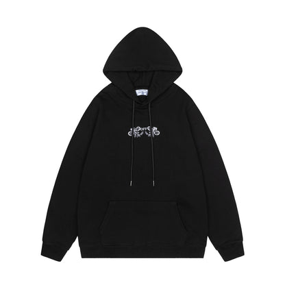 Off-White 24SS new embroidered graphic loose-fit hoodie