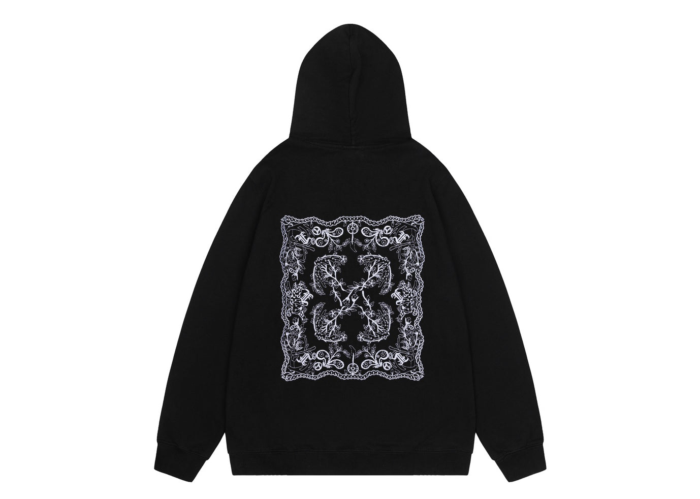 Off-White 24SS new embroidered graphic loose-fit hoodie