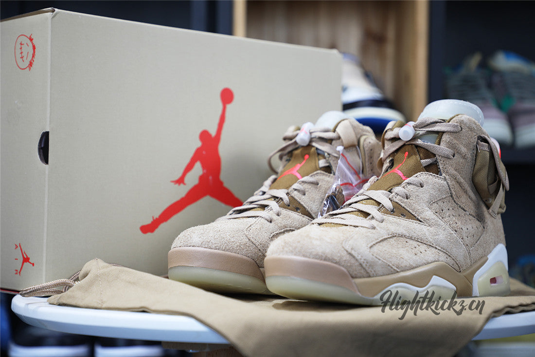 Travis Scott X Air Jordan 6 Retro British Khaki