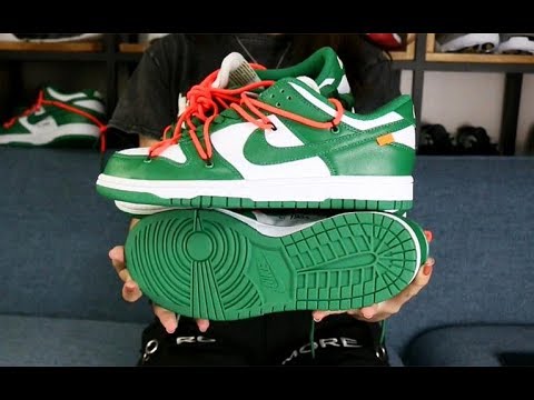 Off White X Nike SB Dunk Pine Green 2019(LN5 A1 Batch)
