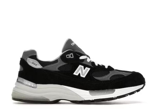 New Balance 992 Black Grey Suede