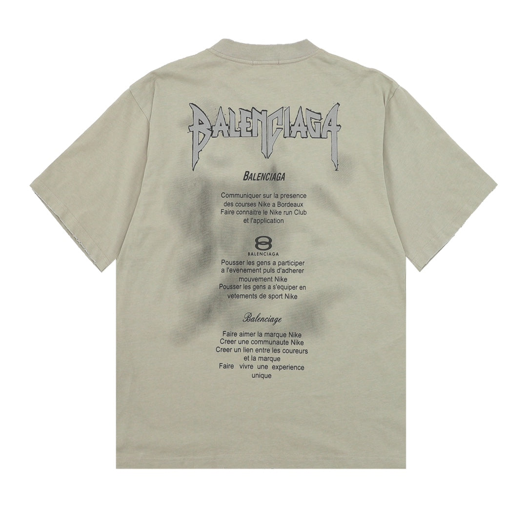Balancig* Chest letter print T-shirt