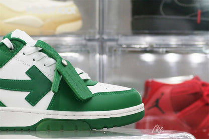 Off-White Green and White Out Of Office Sneaker