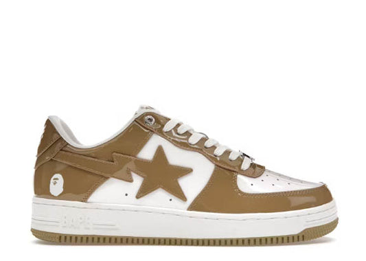 OFF-WHITE A Bathing Ape Bape Sta Patent Leather White Khaki (2023)
