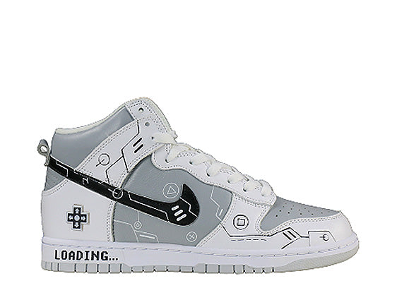 Nike Dunk High Video Game White Grey Black PS5 Loading