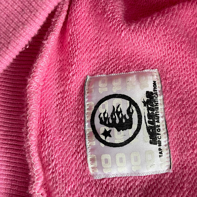 Hell$tar Studios vintage washed hoodie Pink