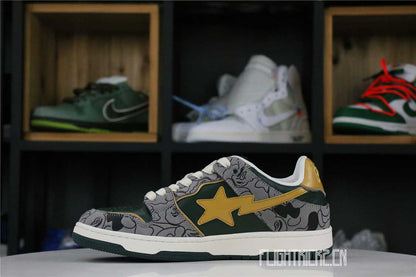 OFF-WHITE A Bathing Ape Bape SK8 Sta Grey Mustard Yellow