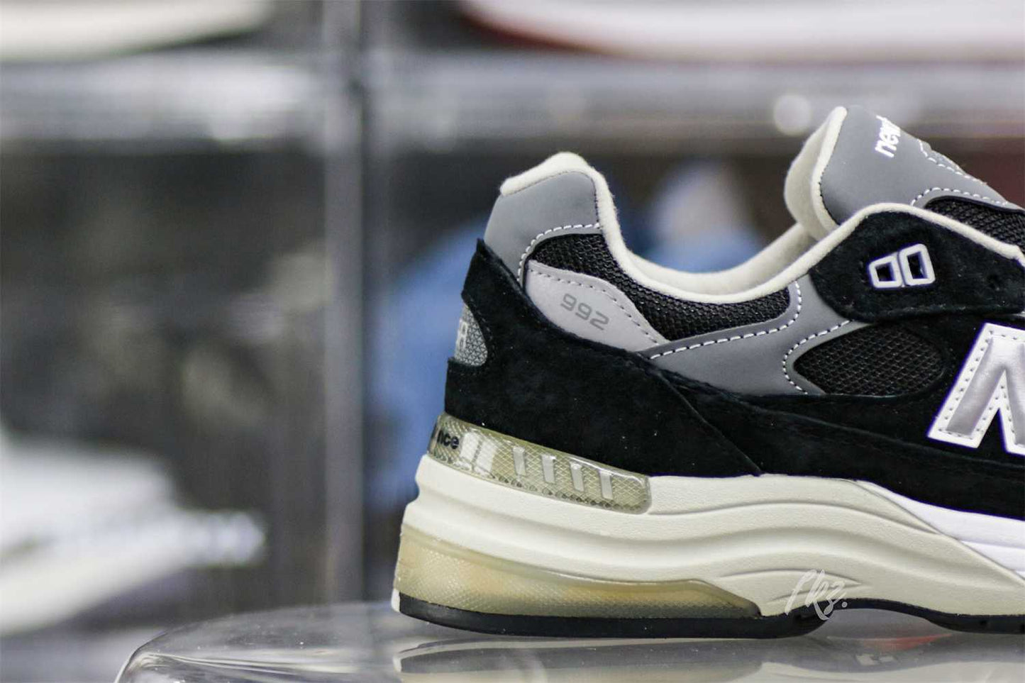 New Balance 992 Black Grey Suede