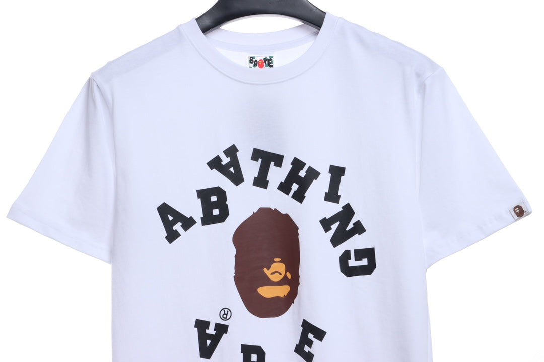 BAPE reverse ape initials printing short sleeves