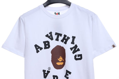 BAPE reverse ape initials printing short sleeves