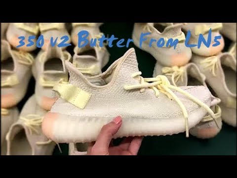 2018 Yeezy 350 V2 Butter/Icy Yellow 锛圠n5 A1)