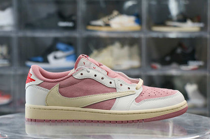Travis Scott x Air Jordan 1 Low OG Shy Pink 2025