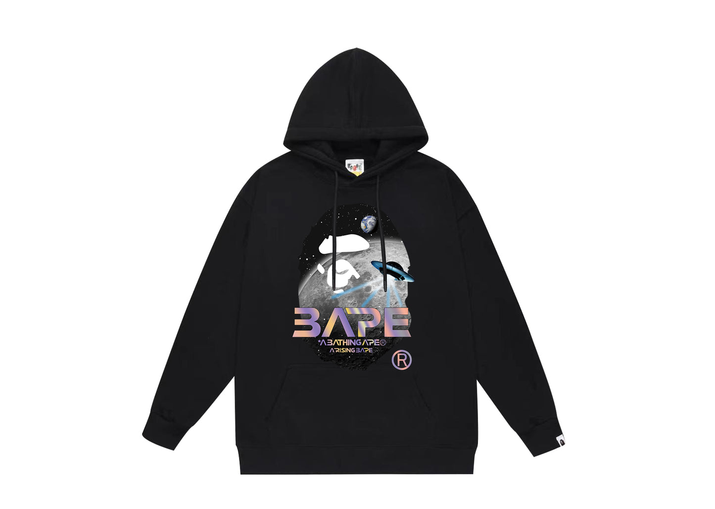 BAPE Mid-Autumn Moon and Autumn Scenery Ape Head UFO holographic logo hoodie