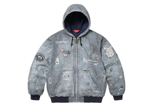 Suprem3 HJR TROMPE LOEIL HOODED WORK JACKET