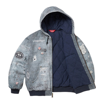 Suprem3 HJR TROMPE LOEIL HOODED WORK JACKET