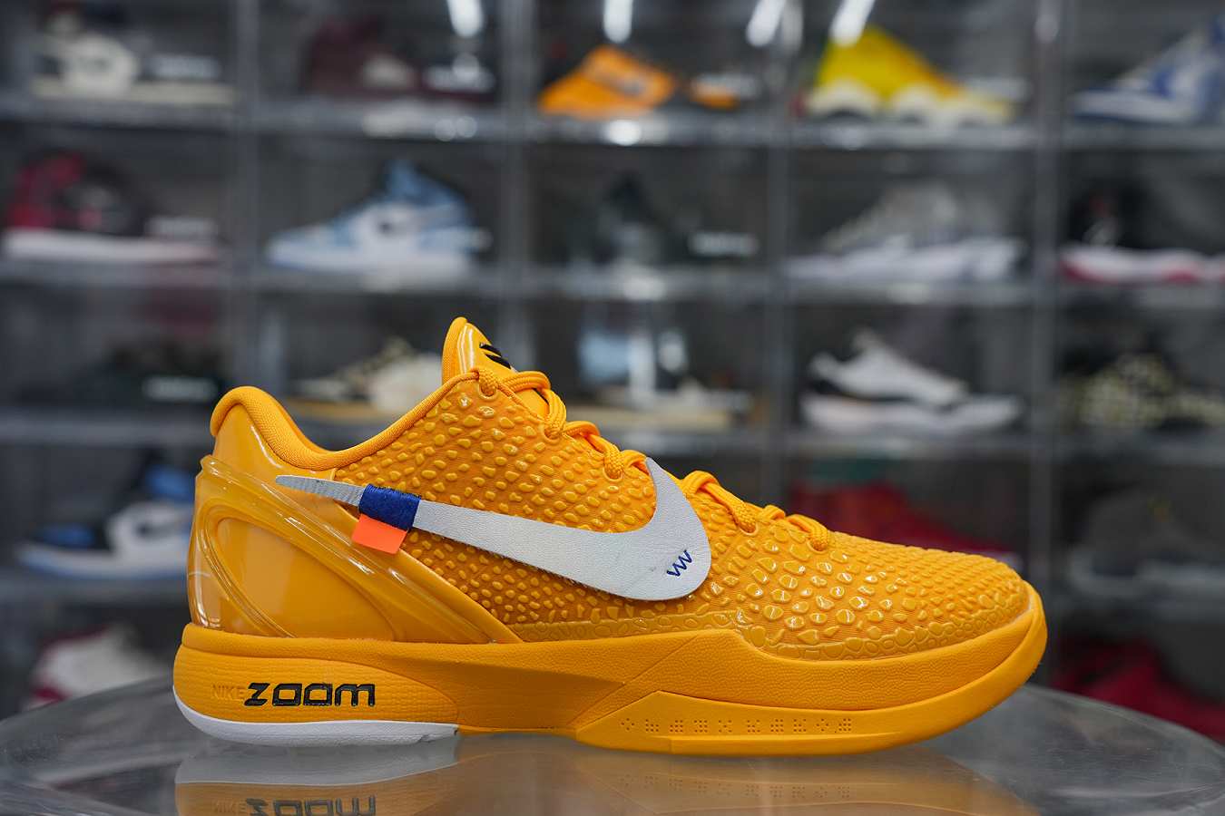 Off White x Nike Zoom Kobe 6 Yellow Custom