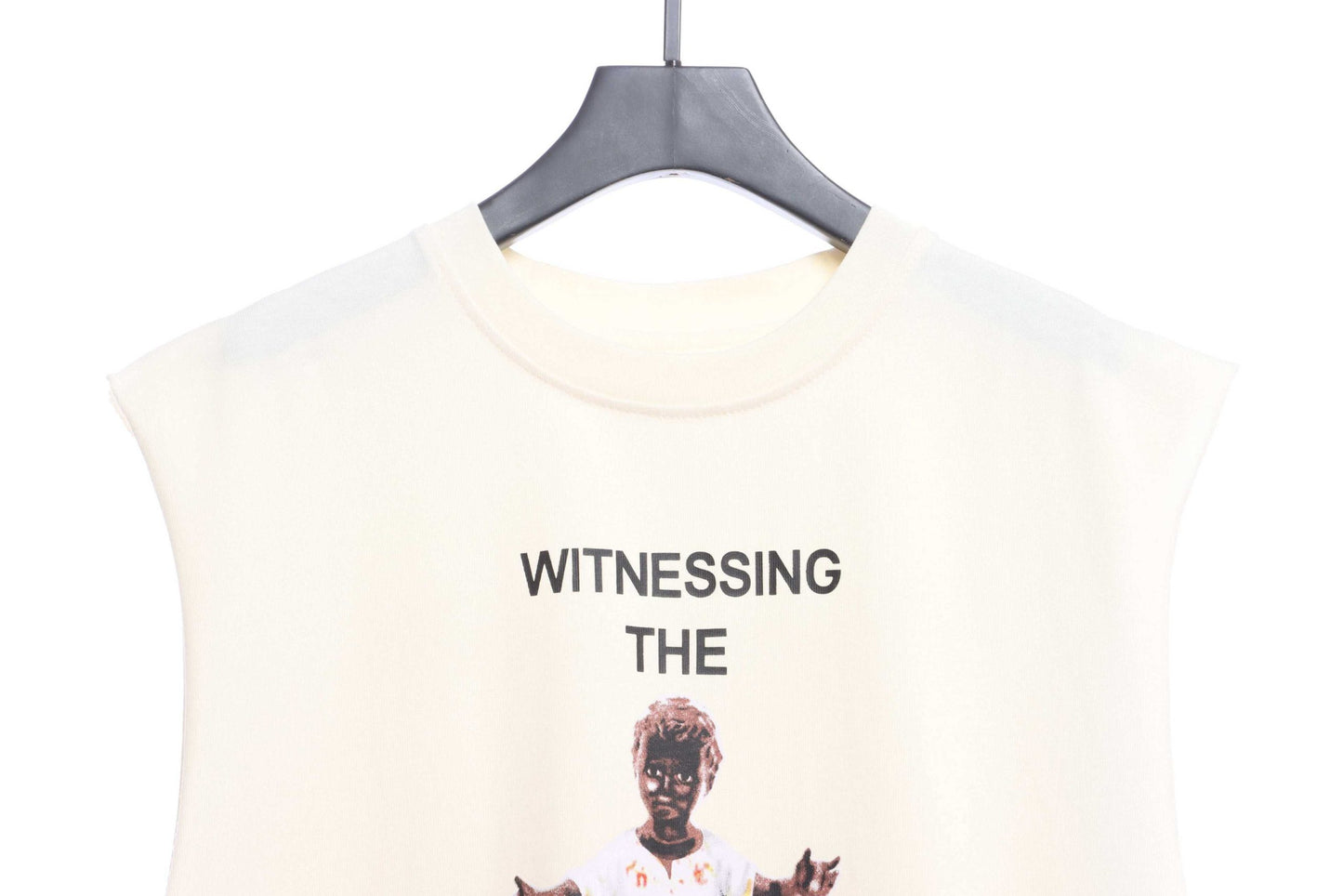 RRR123 x Fear OF God joint black print vest