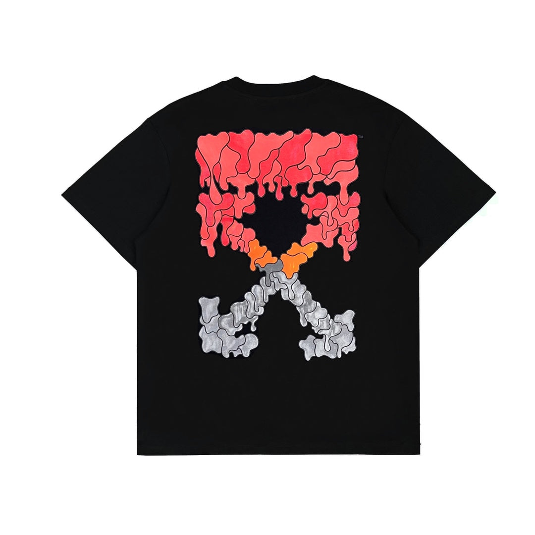 Ow red ash dissolving graded short sleeves BGQSPITJ