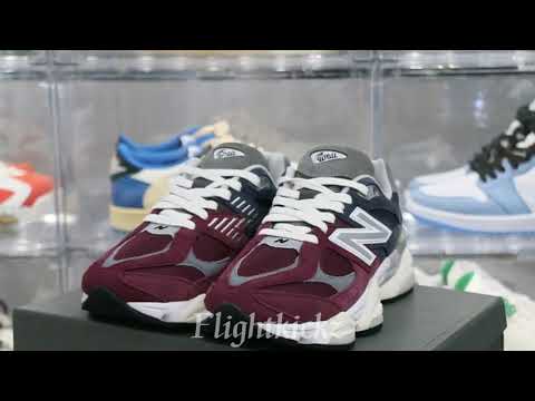 New Balance 9060 Wine Red Navy Grey