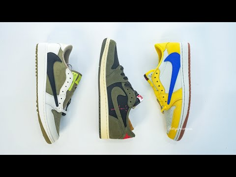 Travis Scott x Air Jordan 1 Retro Low OG SP Elkins/Canary Yellow (LN5 A1 batch)