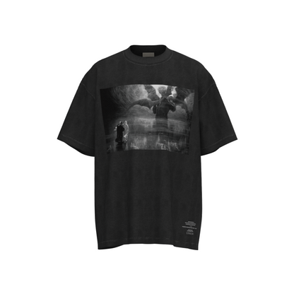 Fear Of God / Essentials vintage style giant angel seductive printing short sleeves