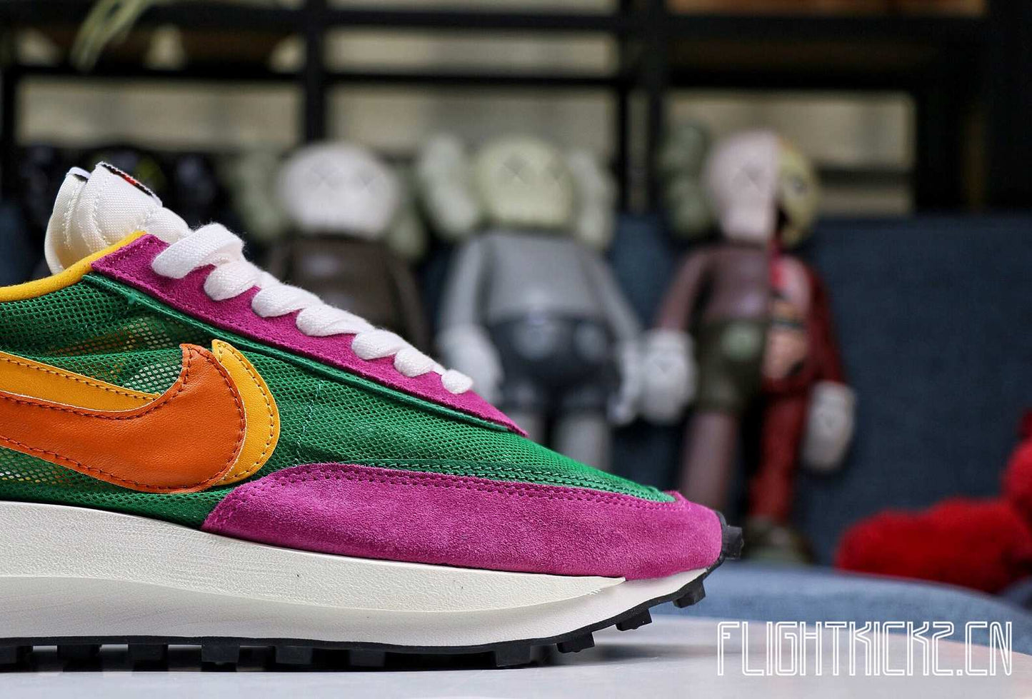 Nike LD Waffle Sacai Green Pink