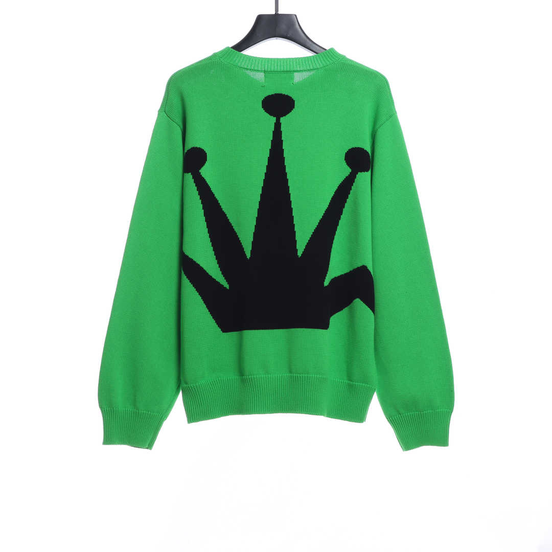 Stussy22SS Crown Crew Neck Pullover Long Sleeve Sweater BFGPRZFF