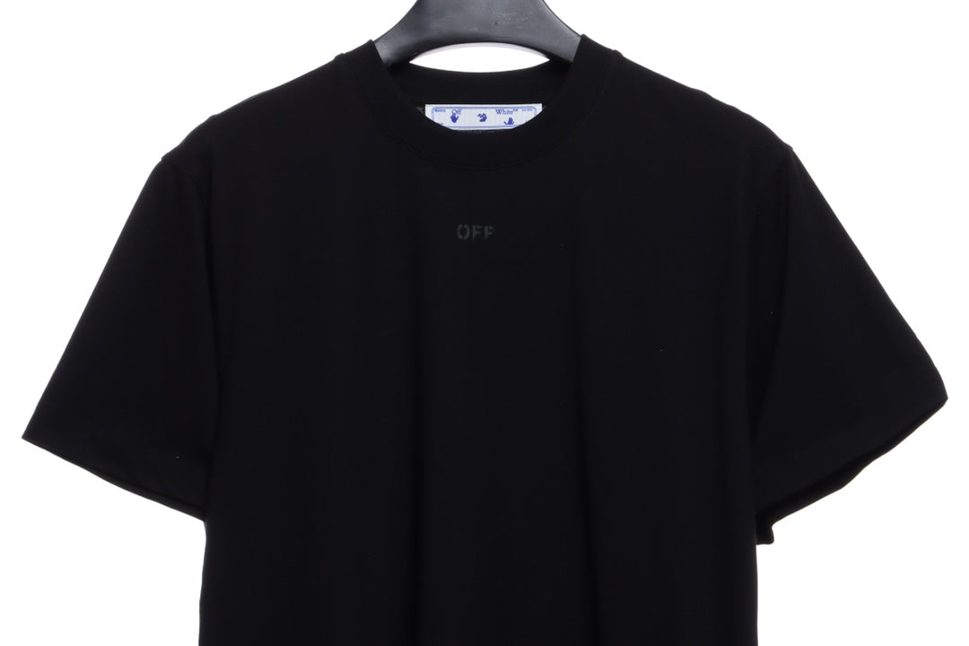 OW overlapping arrowhead pattern printing short sleeves