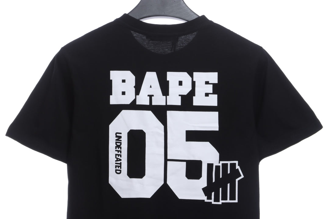 BAPE co-signed UDF camouflage five-bar short sleeves