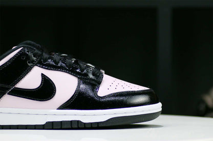 Nike Dunk Low Pink and Black Patent