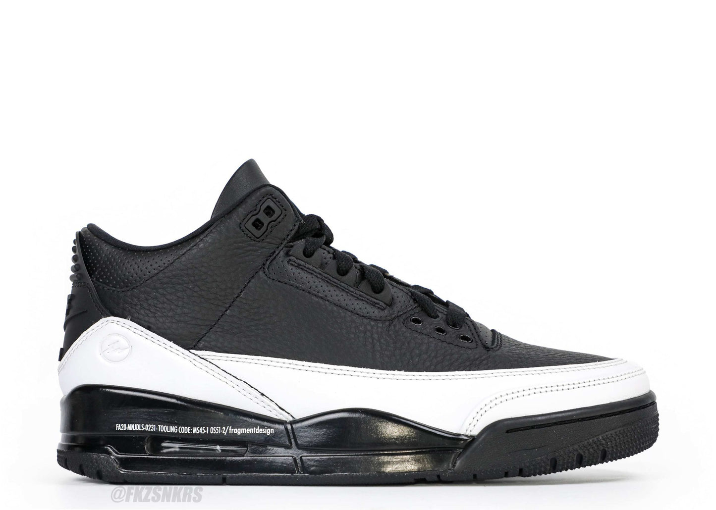 Fragment x x Air Jordan 3 Black Sample