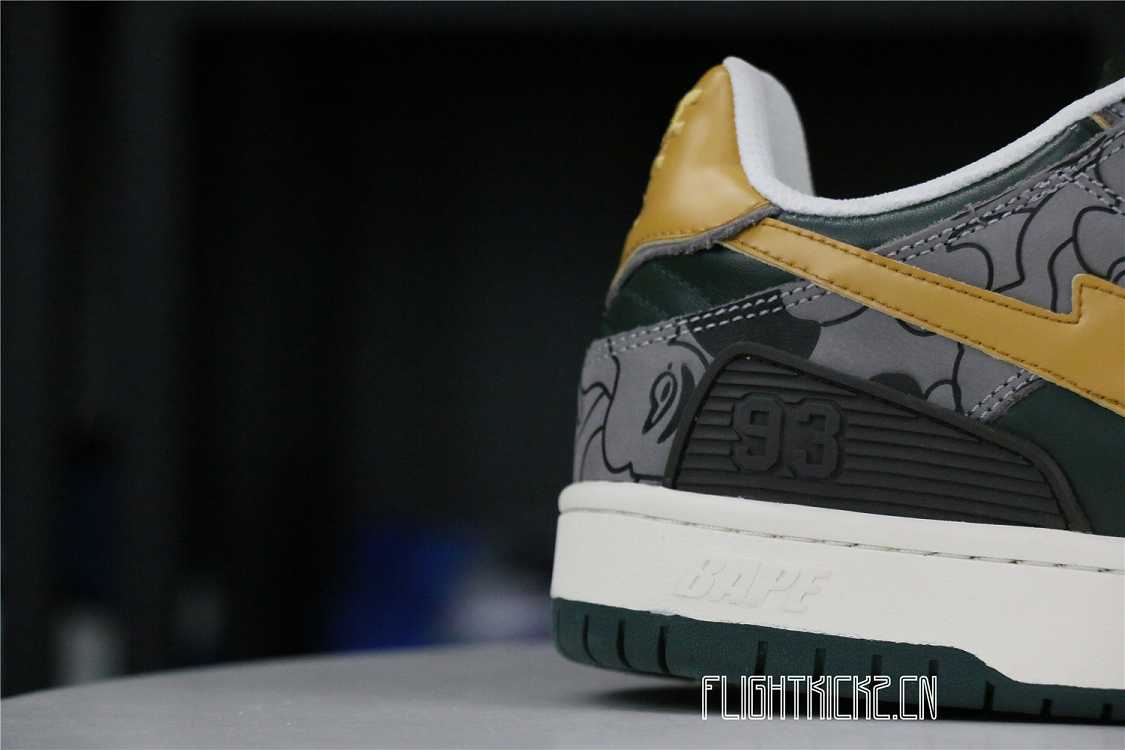 OFF-WHITE A Bathing Ape Bape SK8 Sta Grey Mustard Yellow