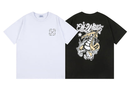 Off-White Virgil Abloh Dragon Skate. Skate T-Shirt