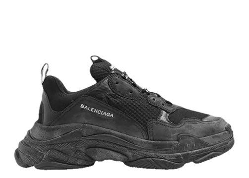 BALENCIAG* TRIPLE S TRAINER PIRATE BLACK