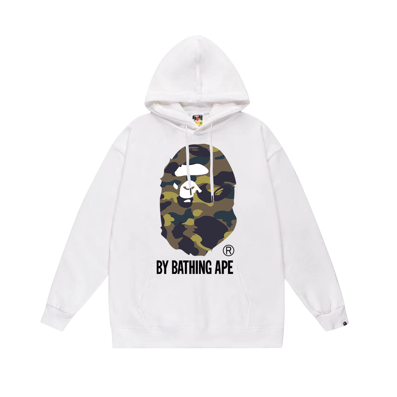 BAPE Ape Head cartoon graphic print hoodie B4K43DJT