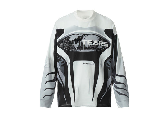 Saint Mich@el Tears Full Print Map Long Sleeve
