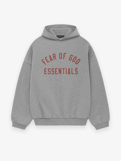 FEAR OF GOD ESSENTIALS 24FW letter print hoodie.