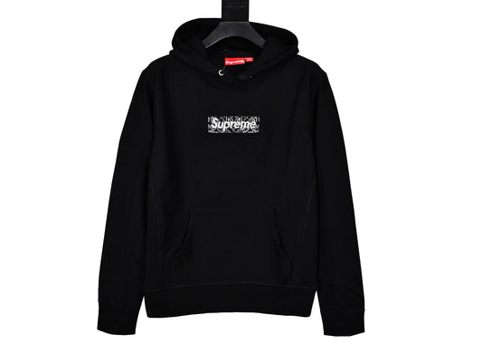 Suprem3 FW19 Week 16 Bandana Box Logo Hooded Sweatshirt
