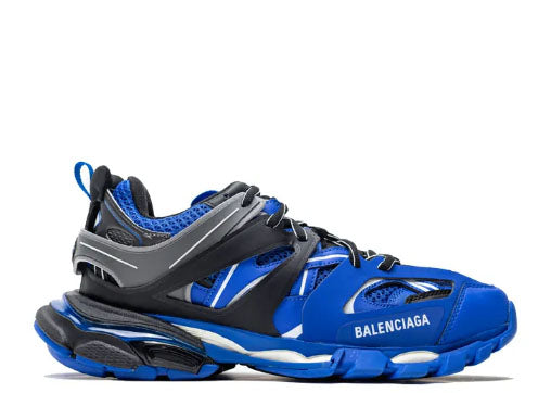 Balenciag* Track Trainer Black Blue Grey