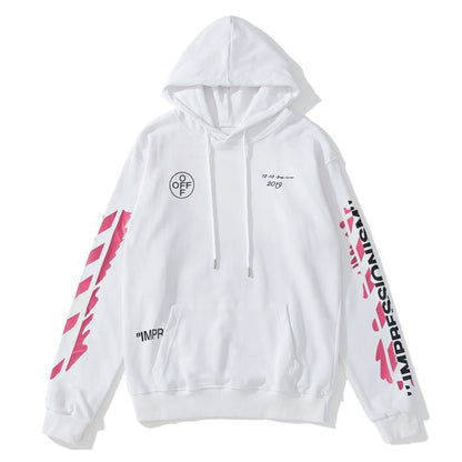 OFF-WHITE Number 99 Paired with Pink Arrow Hoodie