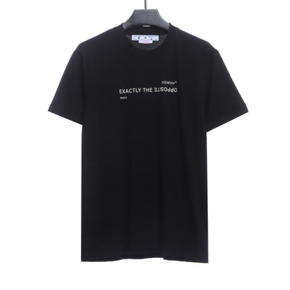 OW reverse letter slogan short sleeves STW1YZ7S