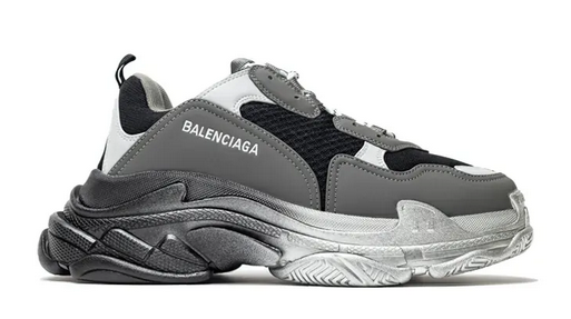 Balenciag* Wmns Triple S Grey Black Silver