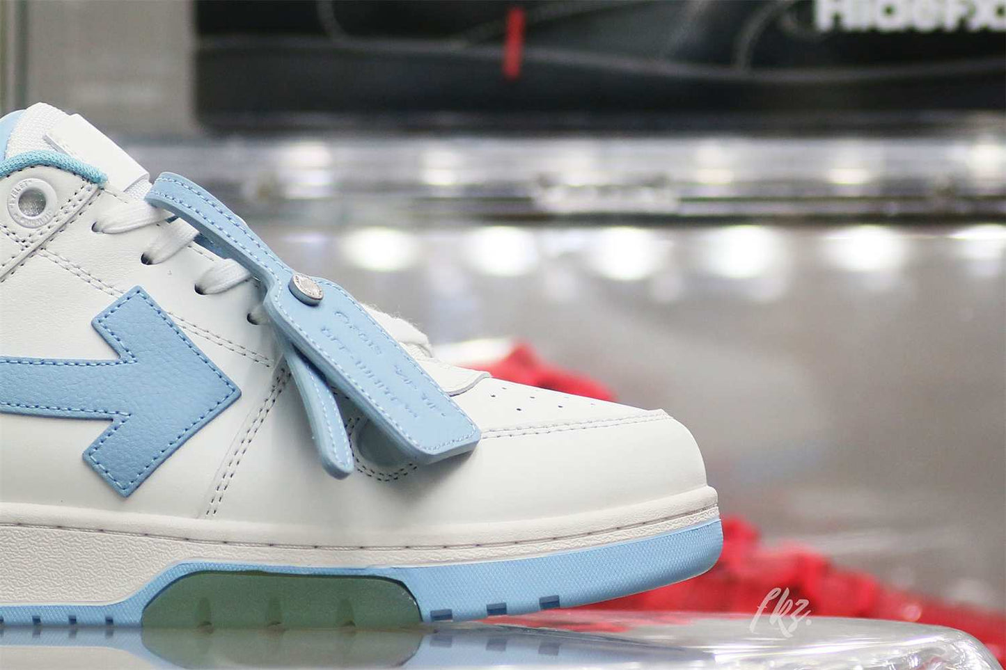 OFF-WHITE White & Blue Out Of Office Sneakers 8LDKPOXO