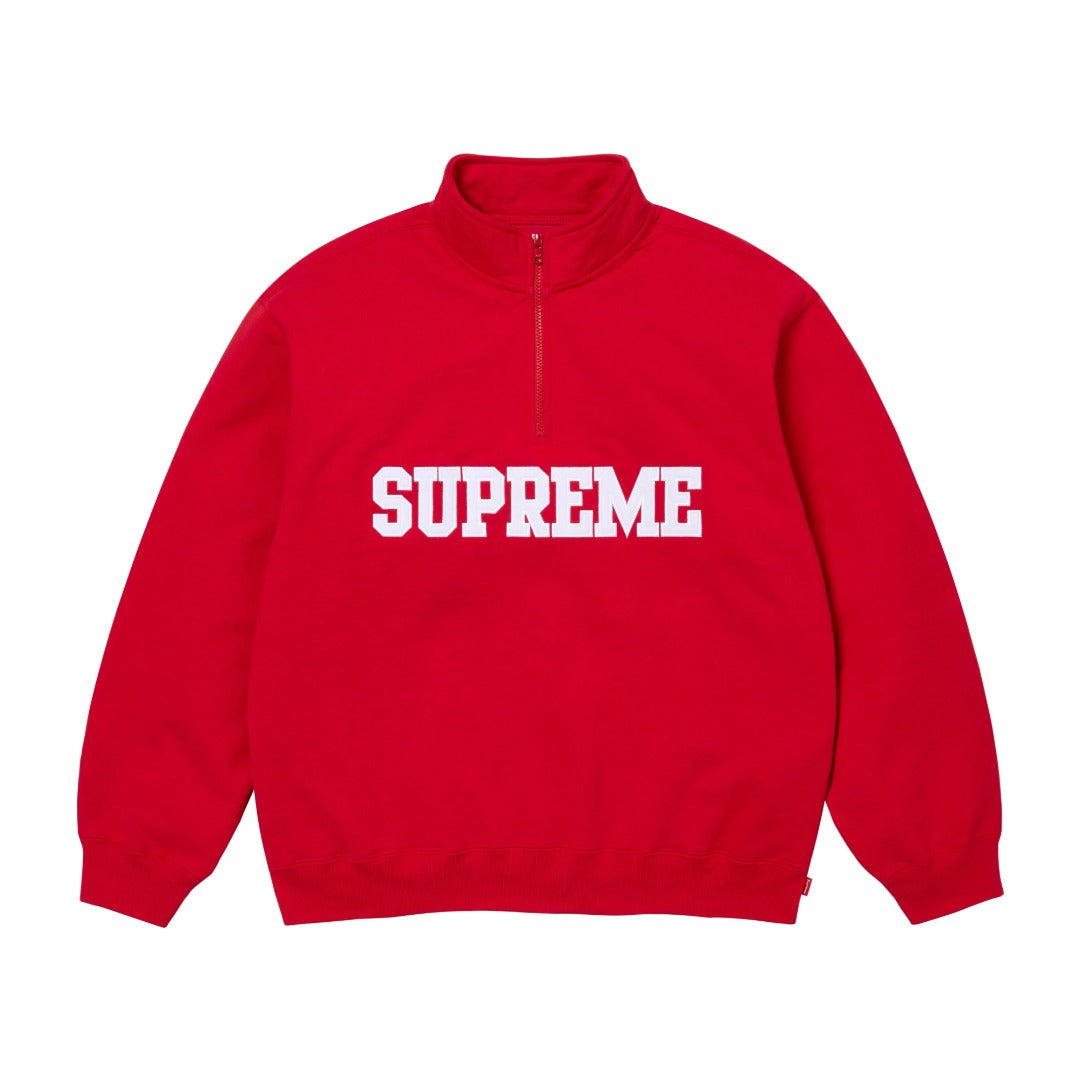 Suprem3 24FW Collegiate Half Zip Pullover Hoodie