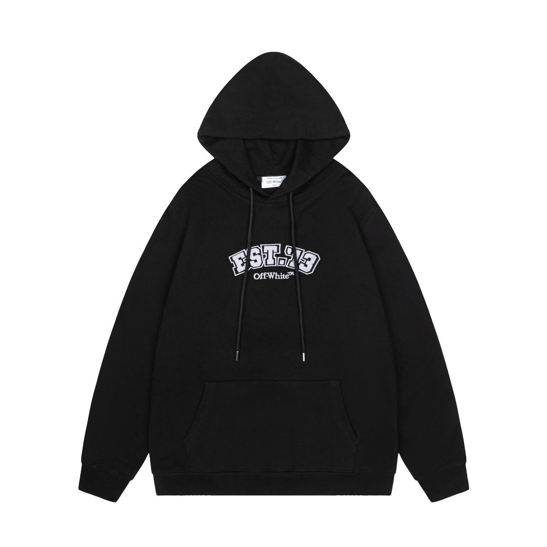 Off-White 24SS new multi-logo loose-fit hoodie
