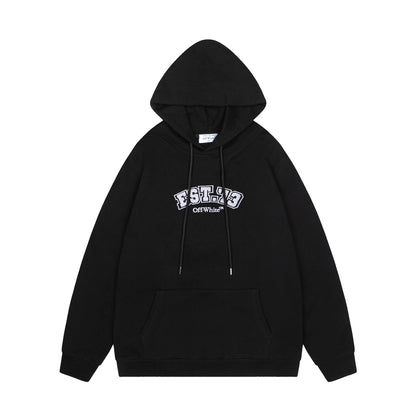 Off-White 24SS new multi-logo loose-fit hoodie