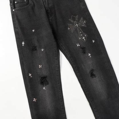 CHR0ME HEARTS 202323FW DENIM CROSS Pants